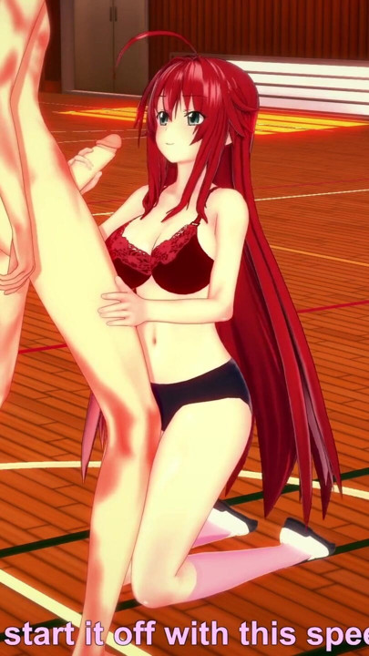 Rias Gremory me seduce y me invita a follar en el gimnasio - dxd ntr madness series | Clip 1