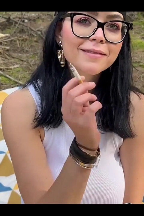 Smoking in Your Face and Bouncing Boobs Outdoor