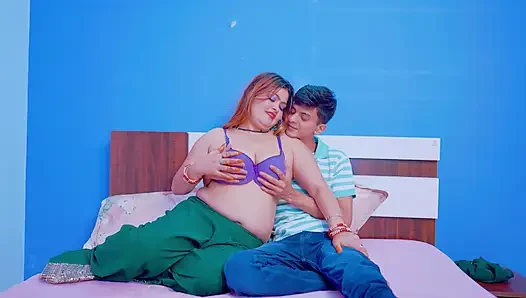 Big boobs hot newly married couple enjoyed their first suhagrat night