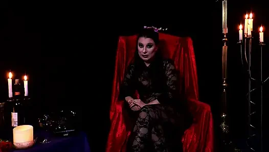 Bound Goth Babe in Lingerie Gets Intense Cock Ride