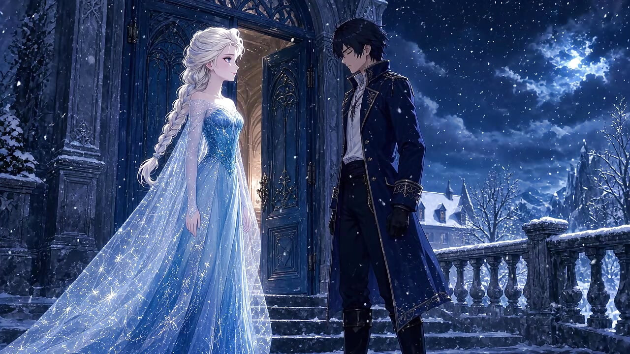 Elsa gets fucked by a merciless outsider prince- story in Spanish- AI PORN