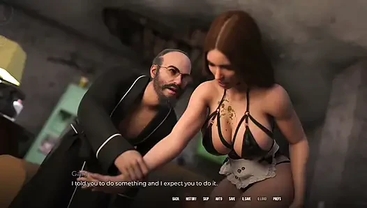Güvenlikte- luna yaşlı sapık Gary'nin daireyi temiziyor