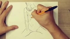 Dibujo fácil y hermoso del cuerpo femenino 40x