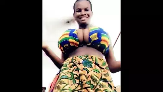 African Model Show Huge Tits