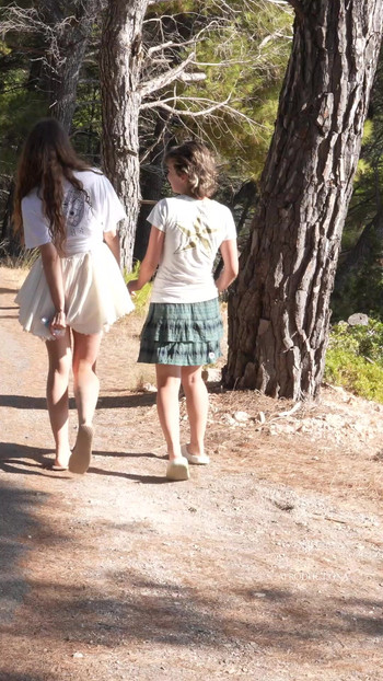 Wetting CK Panties on a hike