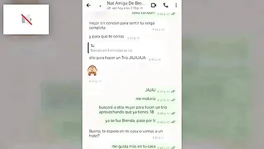 Hot Chat with My Girlfriend's Friend with Happy Final