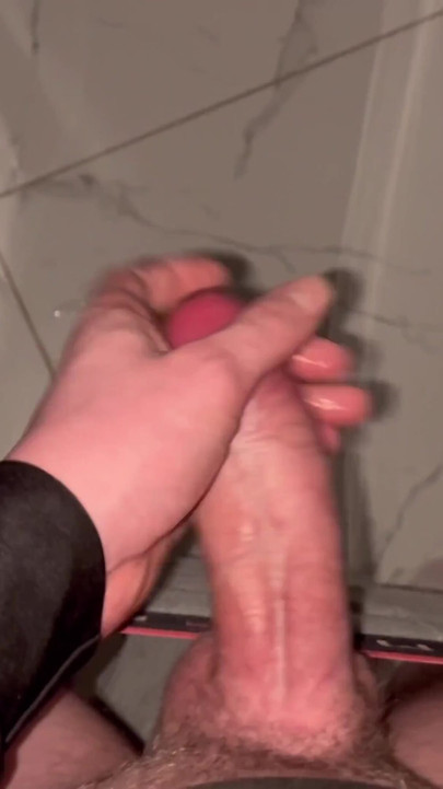 Iconic moment from "Quietly jerks off in the bathroom so no one hears and cums without hands"