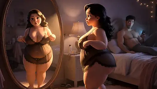 "From Chubby & Ignored to Curvy Cock Tease - Her Slutty Transformation" ep1