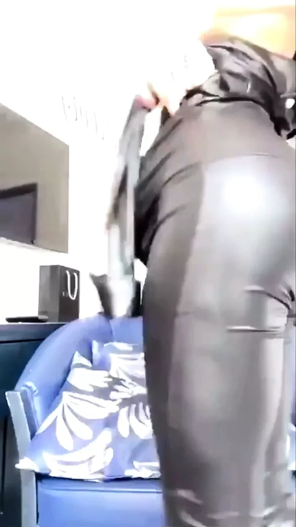 Showing her bulge in latex (her dick is so thick)