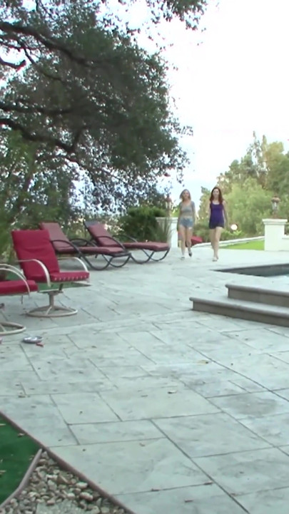 Three hot teen girls go to the bedroom and it gets steamy!