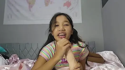 Üvey kızının dağınık sakso