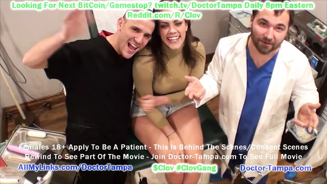 $ Klove, Katie Cummings получает гинекологический осмотр от доктора Tampa, точка зрения