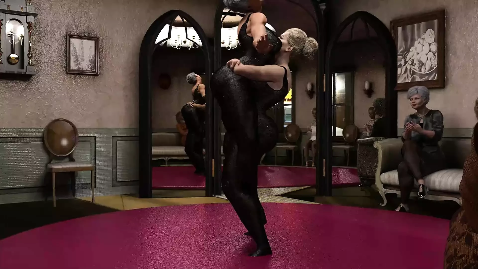 sexfights in Body Stockings or Pantyhose