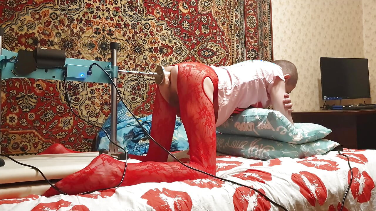 Sasha Earth Crossdresser homemade amateur anal Fucking Machine