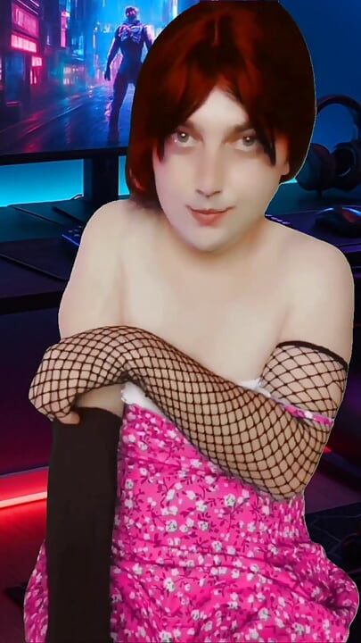 3 Gamer Femboy Booty Sweet White Lovely White Pretty Ladyboy Transgender Sissy