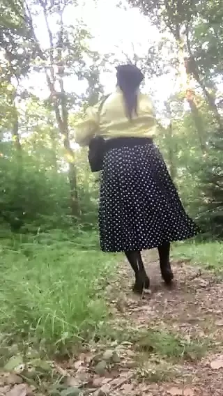 In vintage bourgeois outfit