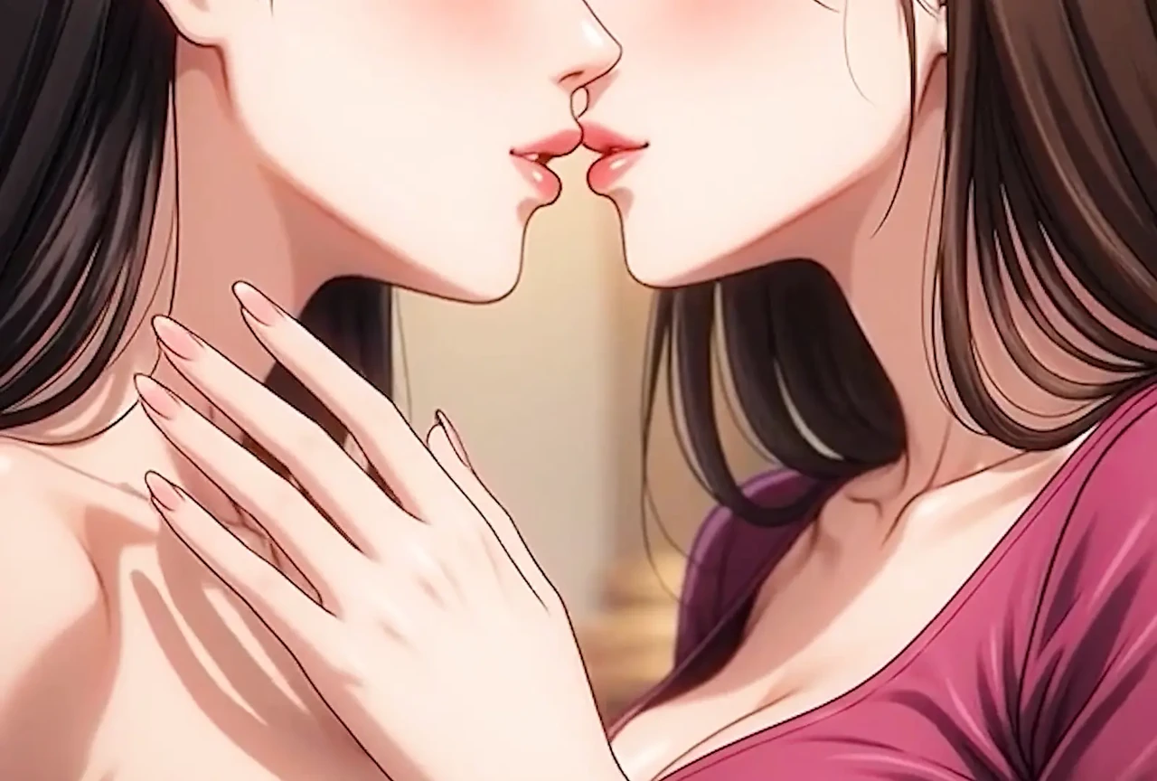 AI Generated Cartoon content, Uncensored video of 18 Year old Anime Girl, Kissing Orgasm of Mature Women