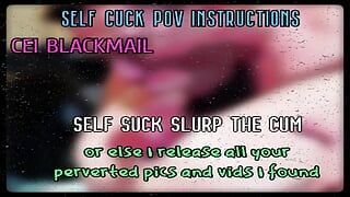 APENAS ÁUDIO - Self Suck e slurp your cum ou eu libero seus oics pervertidos online