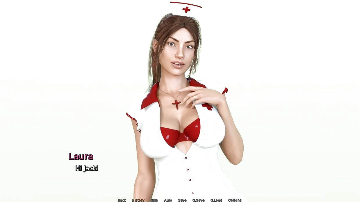 Το Λάγνο Μυστικό της Laura - Gameplay - Όνειρο - Η Laura με Στολή Νοσοκόμας Γαμιέται με τον Γείτονά της