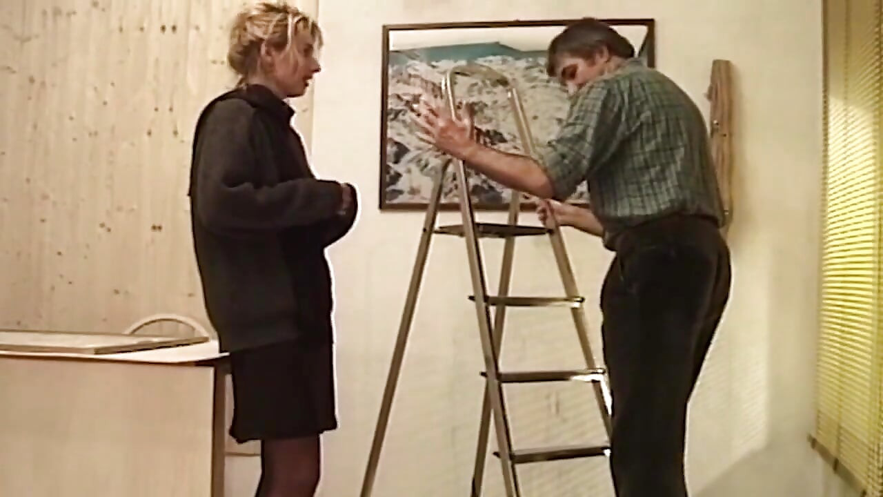 Mature Blonde MILF Fingered and Fucked Hard in Stockings