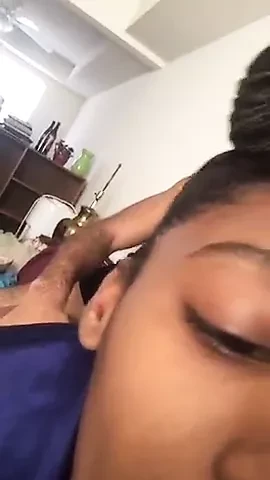 EbonyBunni2 black thot BJ and fuck