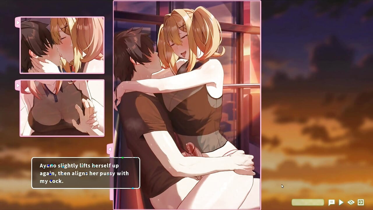 Хентай гра - літній конюшина - секс на колесі огляду - трахає блондинку на колесі огляду