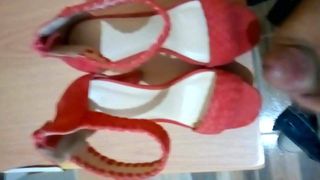 Fucking muy wife red sandals