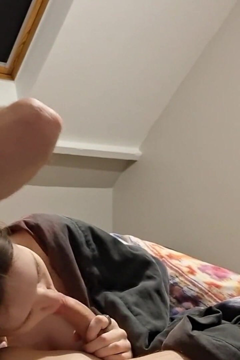 19 Year Old French Girl Sucks a Nice