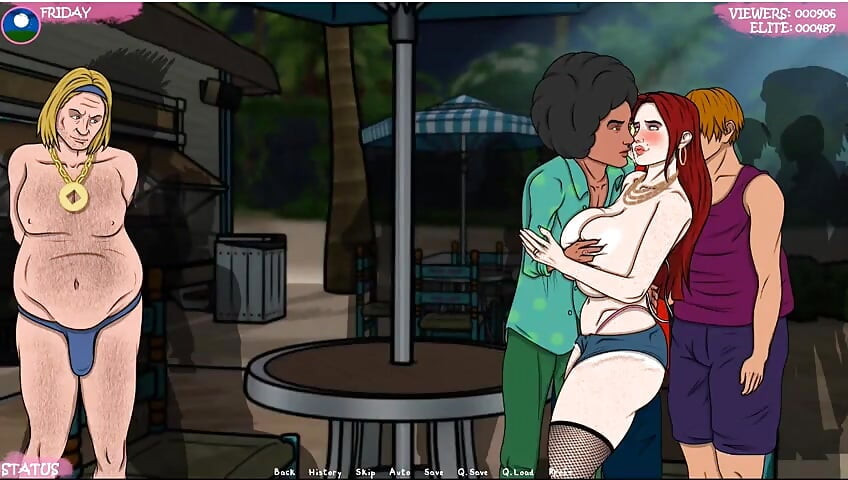 Lust Town - gameplay - roleplay - Amanda trabalha em bar e fica exposta