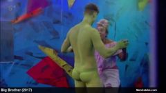 Sam Chaloner frontal nude & underwear from Big Brother 2017