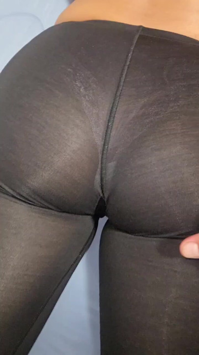 spanking pantyhose's butt