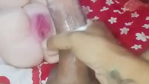 Gifted fucks aroused sex toy