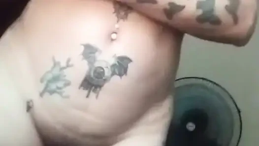 Petite playing alone with her wet pussy