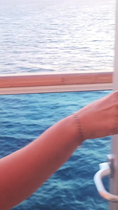 Naked on the cruise balcony | Clip 1