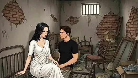 Hausfrau mit seinem freund, niemand zu hause