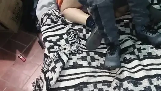Girl with Montano Dress with the Mattress on the Floor