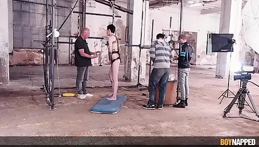 Boynapped - Xavier Sibley And Luca Zavat Part 2 Wax Torment And Bareback Hook Fucking