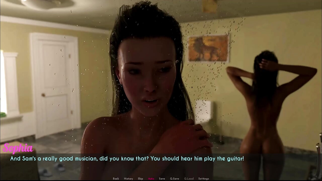 アワム - 14日目 - 無料 - エリーとソフィアは一緒にシャワーを浴びた。