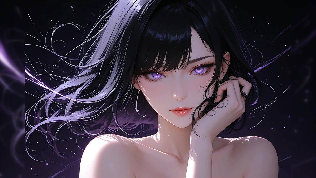 Lustrender Slideshow: Nude Mystic Enchanter Trance Swirling Spells - Ai Video