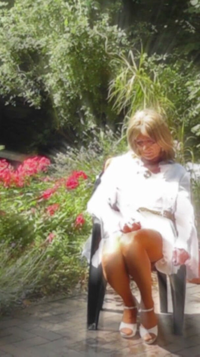 Wanking In A Very Sheer Gown And Nylon Stockings | Clip 2