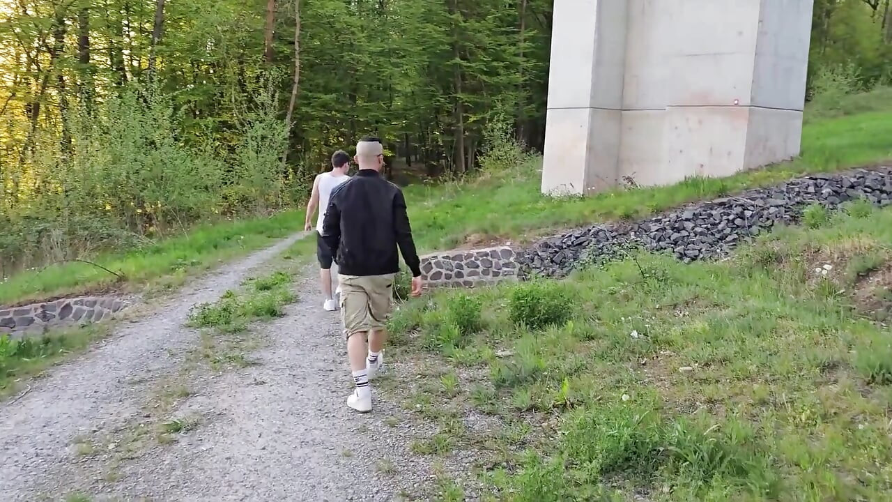 Bareback Fuck Marathon with My Gay Bitch - 6 Loads of Cum Deep in His Ass, Part 5 - Hot Outdoor Fuck Under the Highway Bridge