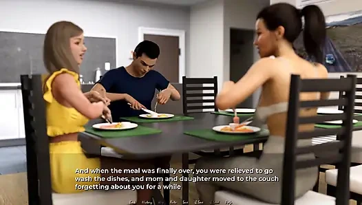 Aşağı taşınma: İtaatkar ev kocası tüm ev ödevini yaparken karısı rahatlıyor ep.48