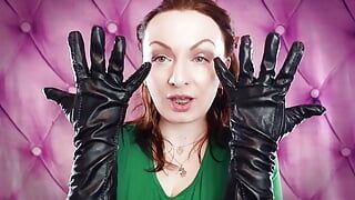 Asmr: My very old wegańsko-skórzane rękawiczki (Arya Grander) Sfw Brzmiące fetysz wideo