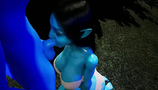 Sehr heiße Na'vi aus Avatar wurden richtig gefickt