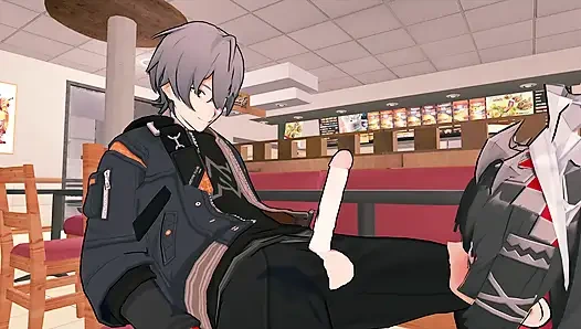 =Zenless Zone Zero= Ellen Joe x Wise: Seks Publik Berisiko di McDonald's (4K)