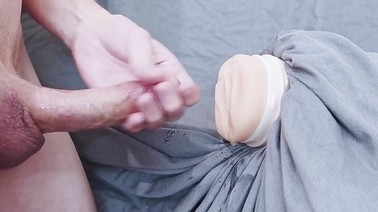 Big Slippery Cock Cums for Fleshlight Asmr Moaning Grunting