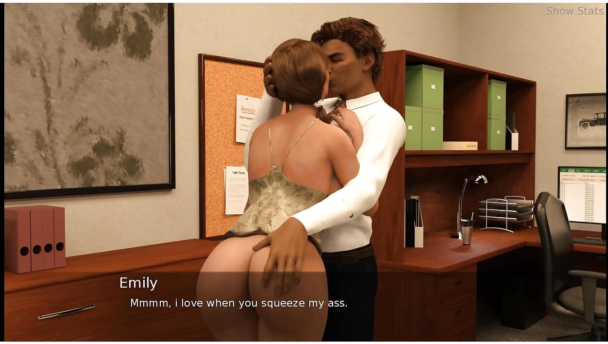 Project hotwife - gameplay - roleplay - taboo - couple do sex in office caught by stranger