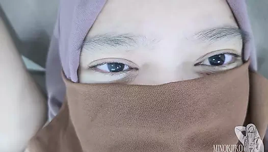 Hijab Sister in Law Loved Her Pussy Licked - Minokiiko