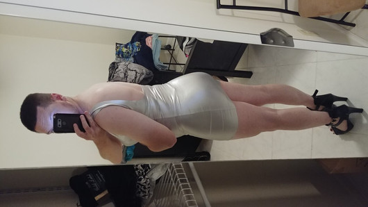 Sexy Silver Dress Fun