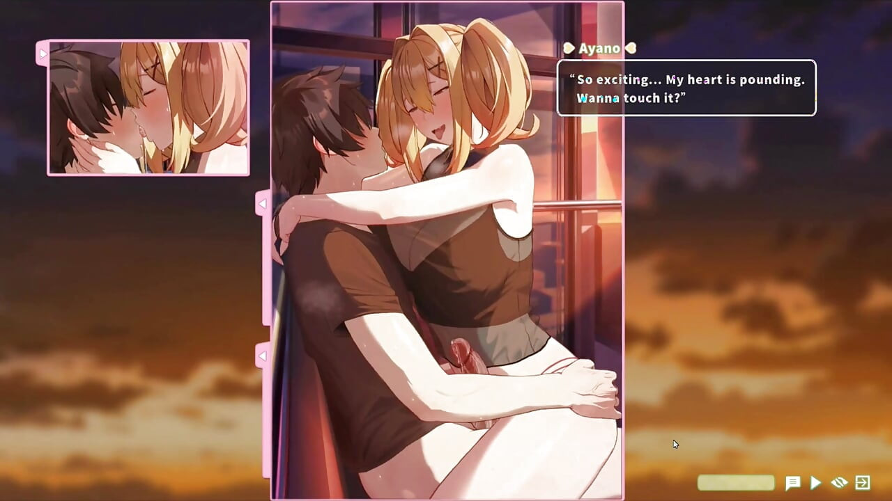 Hentai Game - Summer Clover - Ferris Wheel Sex - Fucking the Blonde on the Ferris Wheel